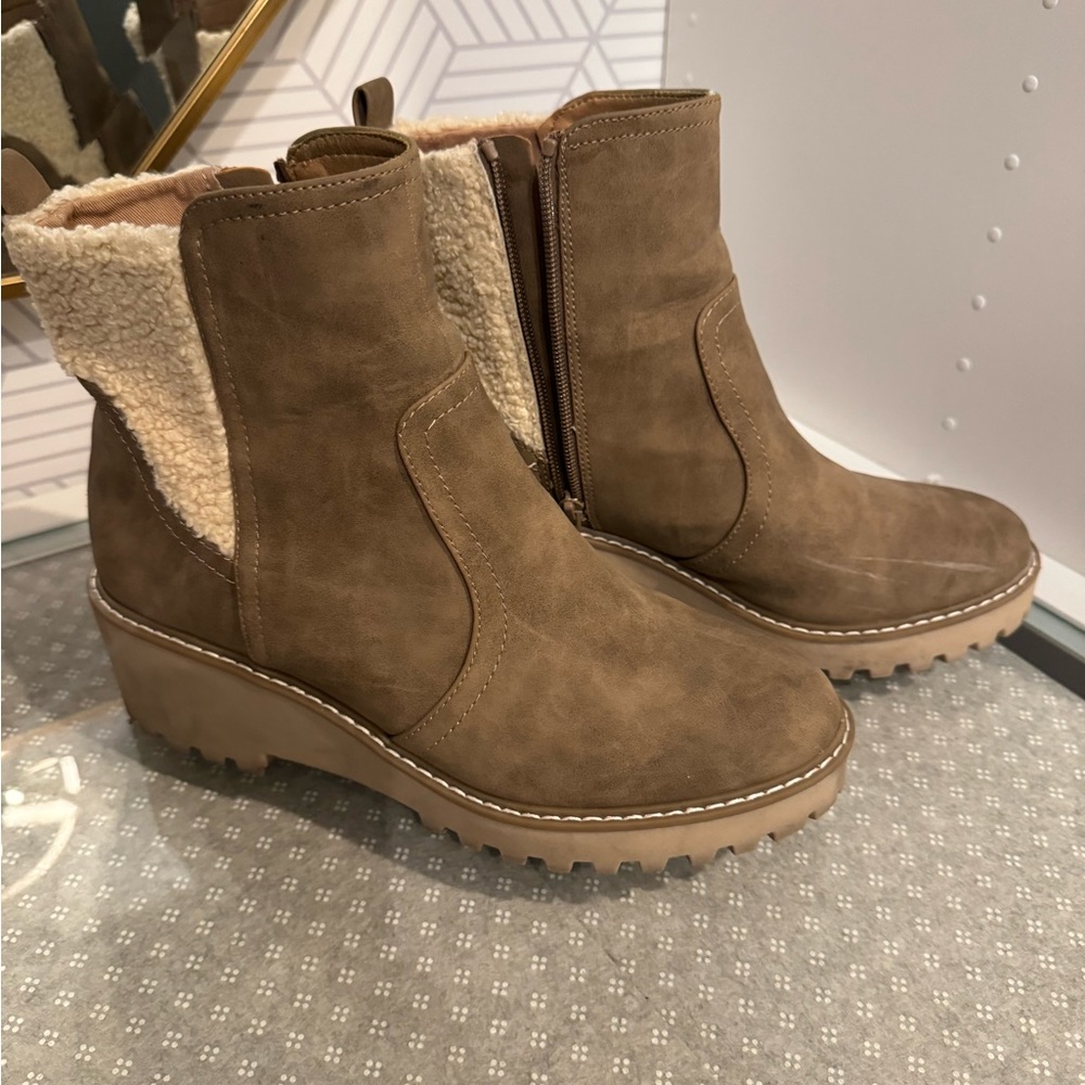Dolce Vita Suede Wedge Booties